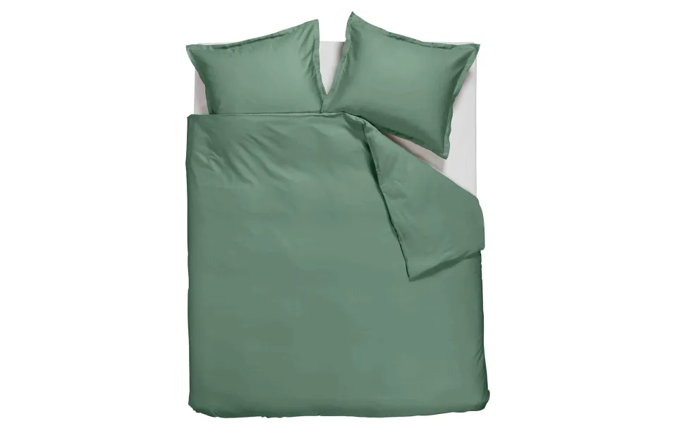 Ambiante Satin Dekbedovertrek Uni Green