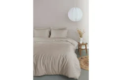 Ambiante Satin Dekbedovertrek Uni Sand