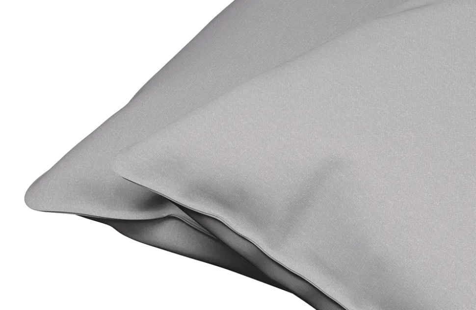 Dixxius Kussenslopen Excellent Percale Katoen Light Grey (set van 2)