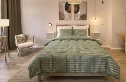 Zelesta Kussenslopen Wonderbed Olive Stitches (2 stuks)