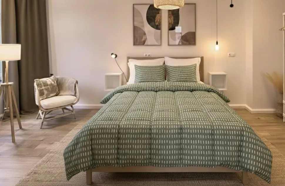 Zelesta Kussenslopen Wonderbed Olive Stitches (2 stuks)